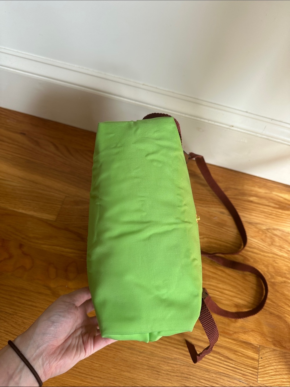 Lime green longchamp backpack - Picture 9 of 14